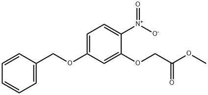 Acetic acid, 2-[2-nitro-5-(phenylmethoxy)phenoxy]-, methyl ester 구조식 이미지