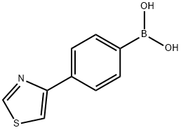 Boronic acid, B-[4-(4-thiazolyl)phenyl]- Structure