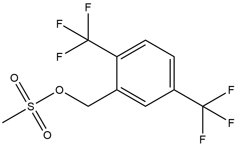 Benzenemethanol, 2,5-bis(trifluoromethyl)-, 1-methanesulfonate Structure