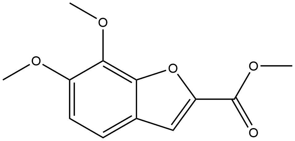 Methyl 6,7-dimethoxy-2-benzofurancarboxylate Structure