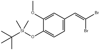 4-(2,2-Dibromoethenyl)-1-[[(1,1-dimethylethyl)dimethylsilyl]oxy]-2-methoxybenzene Structure