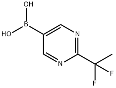 (2-(1,1-Difluoroethyl)pyrimidin-5-yl)boronic acid Structure