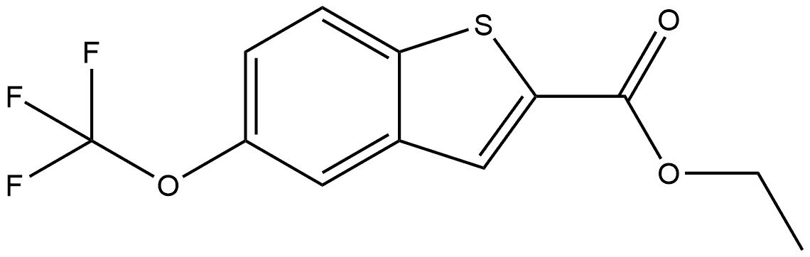 ethyl 5-(trifluoromethoxy)benzo[b]thiophene-2-carboxylate Structure