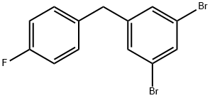 1,3-Dibromo-5-(4-fluorobenzyl)benzene Structure