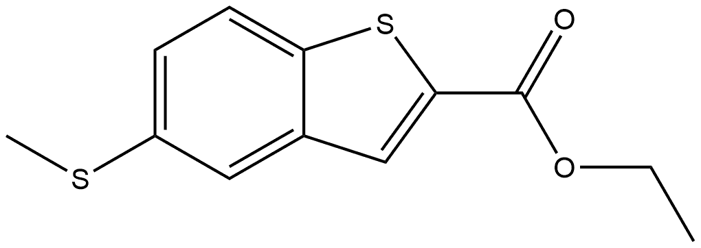 Ethyl 5-(methylthio)benzo[b]thiophene-2-carboxylate Structure