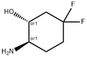 rel-(1R,2R)-2-amino-5,5-difluorocyclohexan-1-ol Structure