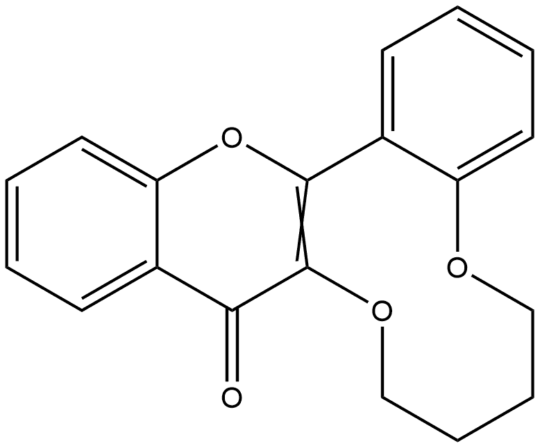 8,13,22-Trioxatetracyclo[12.8.0.0^{2,7}.0^{16,21}]docosa-1(14),2(7),3,5,16,18,20-heptaen-15-one 구조식 이미지