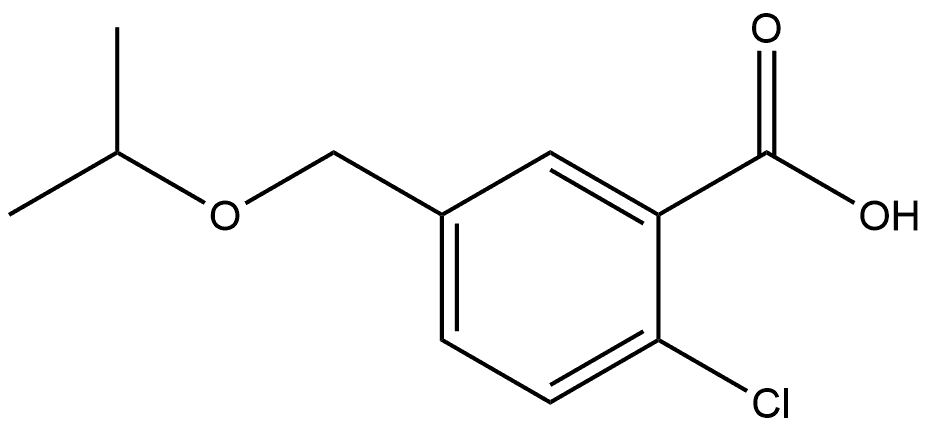 2-Chloro-5-[(1-methylethoxy)methyl]benzoic acid 구조식 이미지