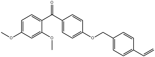 (2,4-dimethoxyphenyl)[4-[(4-ethenylphenyl)methoxy]phenyl]methanone 구조식 이미지