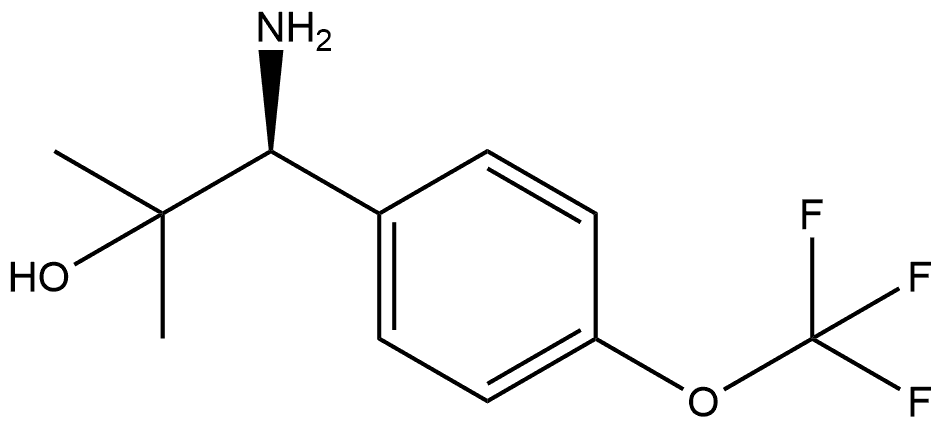 (S)-1-amino-2-methyl-1-(4-(trifluoromethoxy)phenyl)propan-2-ol hydrochloride Structure