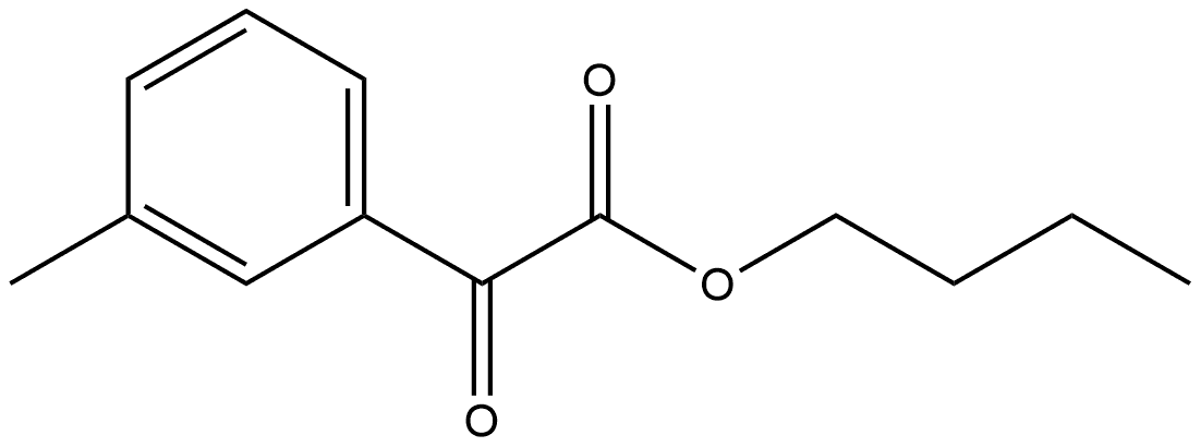 Butyl 3-methyl-α-oxobenzeneacetate Structure