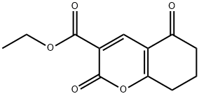 2H-1-Benzopyran-3-carboxylic acid, 5,6,7,8-tetrahydro-2,5-dioxo-, ethyl ester Structure