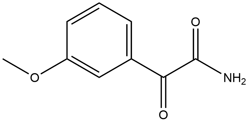 3-Methoxy-α-oxobenzeneacetamide Structure