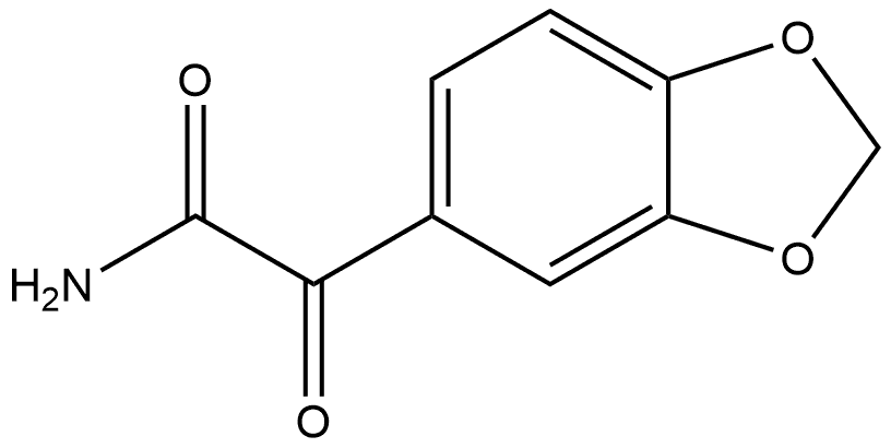α-Oxo-1,3-benzodioxole-5-acetamide Structure