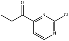 1-Propanone, 1-(2-chloro-4-pyrimidinyl)- Structure