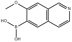 B-(7-Methoxy-6-isoquinolinyl)boronic acid 구조식 이미지