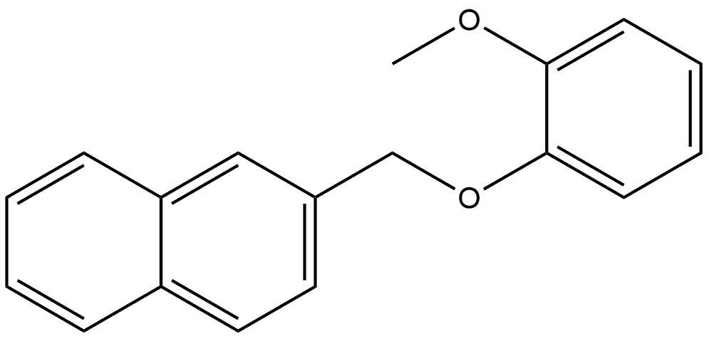 2-[(2-Methoxyphenoxy)methyl]naphthalene Structure