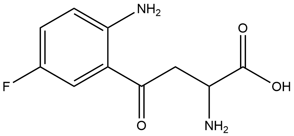 2-amino-4-(2-amino-5-fluorophenyl)-4-oxobutanoic acid Structure