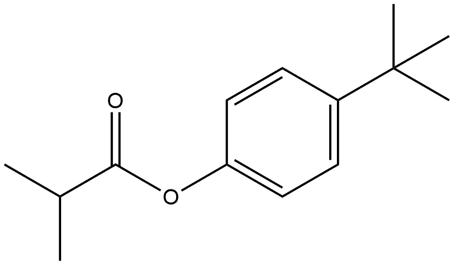 4-(1,1-Dimethylethyl)phenyl 2-methylpropanoate Structure