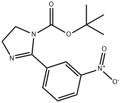 1H-Imidazole-1-carboxylic acid, 4,5-dihydro-2-(3-nitrophenyl)-, 1,1-dimethylethyl ester Structure