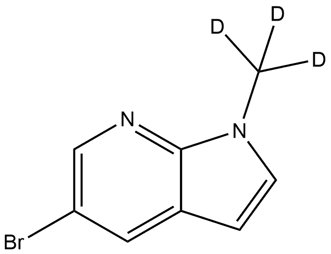 5-bromo-1-(methyl-d3)-1H-pyrrolo[2,3-b]pyridine Structure