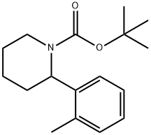 1-Piperidinecarboxylic acid, 2-(2-methylphenyl)-, 1,1-dimethylethyl ester 구조식 이미지