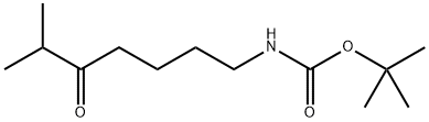 Carbamic acid, N-(6-methyl-5-oxoheptyl)-, 1,1-dimethylethyl ester Structure