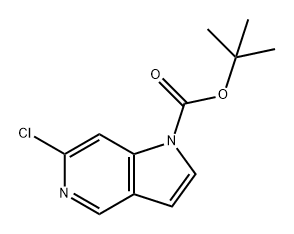 1H-Pyrrolo[3,2-c]pyridine-1-carboxylic acid, 6-chloro-, 1,1-dimethylethyl ester Structure