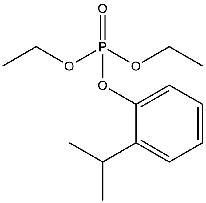 Diethyl 2-(1-methylethyl)phenyl phosphate Structure