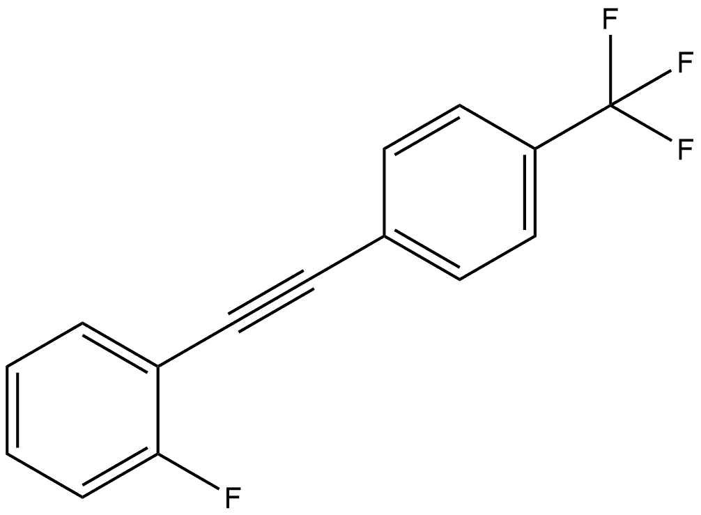 1-Fluoro-2-[2-[4-(trifluoromethyl)phenyl]ethynyl]benzene Structure