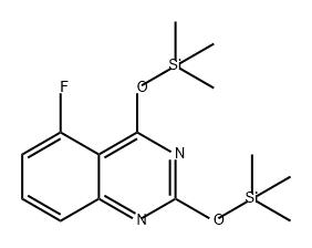 Quinazoline, 5-fluoro-2,4-bis[(trimethylsilyl)oxy]- Structure