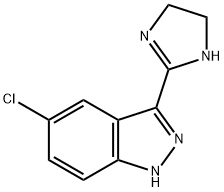 1H-Indazole, 5-chloro-3-(4,5-dihydro-1H-imidazol-2-yl)- Structure