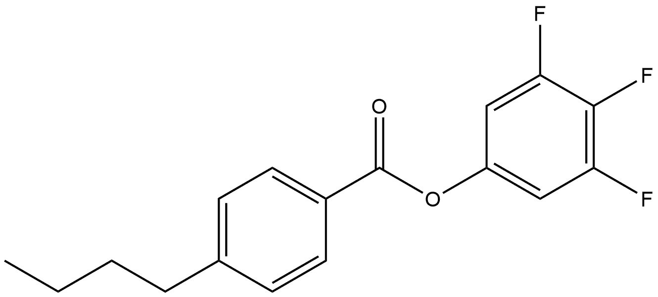 3,4,5-Trifluorophenyl 4-butylbenzoate Structure