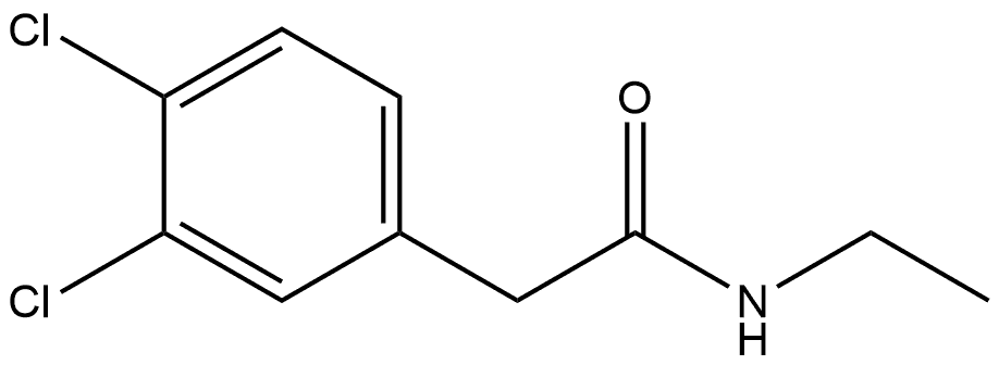 3,4-Dichloro-N-ethylbenzeneacetamide Structure