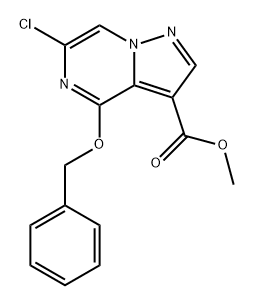 Pyrazolo[1,5-a]pyrazine-3-carboxylic acid, 6-chloro-4-(phenylmethoxy)-, methyl ester Structure