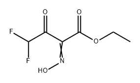 Butanoic acid, 4,4-difluoro-2-(hydroxyimino)-3-oxo-, ethyl ester 구조식 이미지