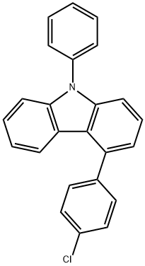 9H-Carbazole, 4-(4-chlorophenyl)-9-phenyl- Structure