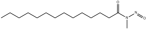 Tetradecanamide, N-methyl-N-nitroso- 구조식 이미지