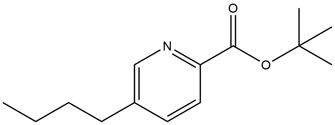 1,1-Dimethylethyl 5-butyl-2-pyridinecarboxylate Structure