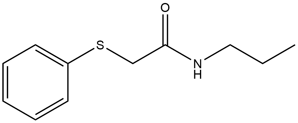2-(phenylsulfanyl)-N-propylacetamide Structure
