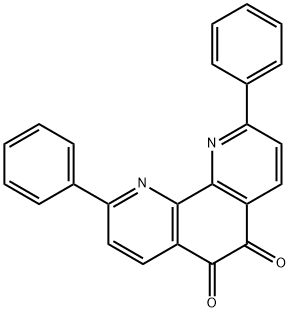 1,10-Phenanthroline-5,6-dione, 2,9-diphenyl- Structure