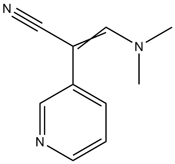 3-Pyridineacetonitrile, α-[(dimethylamino)methylene]- Structure