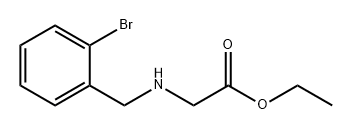 Glycine, N-[(2-bromophenyl)methyl]-, ethyl ester Structure