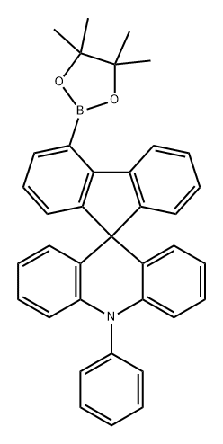 Spiro[acridine-9(10H),9'-[9H]fluorene], 10-phenyl-4'-(4,4,5,5-tetramethyl-1,3,2-dioxaborolan-2-yl)- Structure