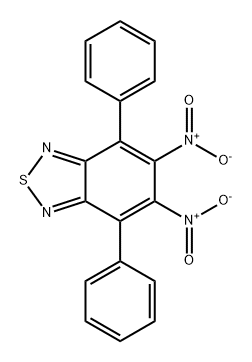 2,1,3-Benzothiadiazole, 5,6-dinitro-4,7-diphenyl- Structure