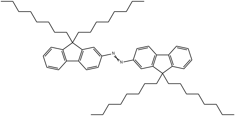 Diazene, 1,2-bis(9,9-dioctyl-9H-fluoren-2-yl)- Structure