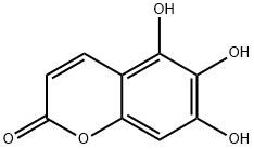 2H-1-Benzopyran-2-one, 5,6,7-trihydroxy- Structure