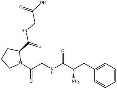 2-((S)-1-(2-((S)-2-Amino-3-phenylpropanamido)acetyl)pyrrolidine-2-carboxamido)acetic acid Structure