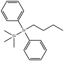 1-Butyl-2,2,2-trimethyl-1,1-diphenyldisilane Structure