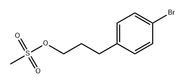 Benzenepropanol, 4-bromo-, 1-methanesulfonate Structure